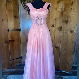 Long Pink Prom Dress